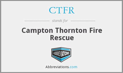 what does ctfr stand for.